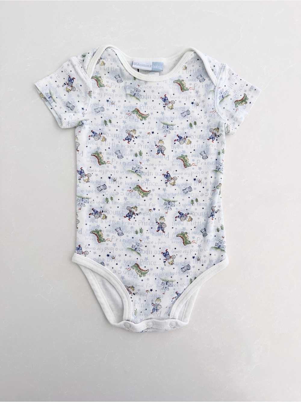 Vintage Vitamins Baby Storybook Dragon Bodysuit • Size 3-6M